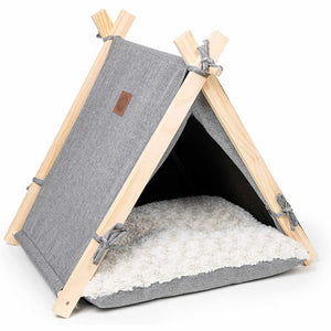 A Pickle & Polly Pet Tent (Gray).