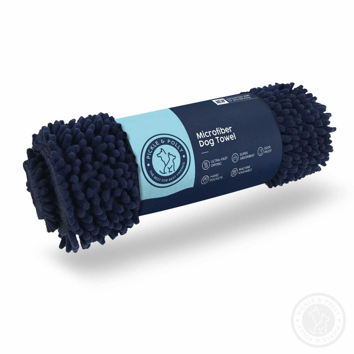 A Pickle & Polly Microfiber Pet Towel.