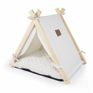 A Pickle & Polly Pet Tent (White).